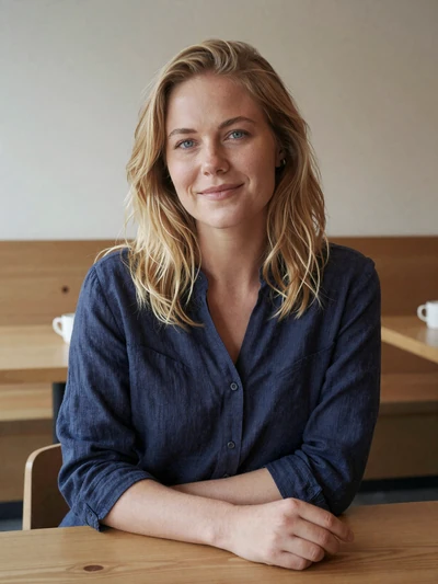 Astrid, 33, Danish woman at an Aarhus cafe - verified Danish single on Cdleusa dating site