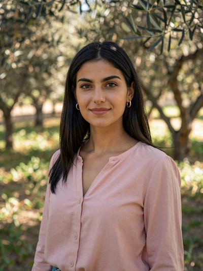 Sophia, 26, Greek woman in olive grove - meet educated Greek singles on Cdleusa