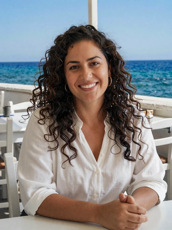 Daphne, 30, verified Greek woman at a Mediterranean taverna - trusted dating on Cdleusa