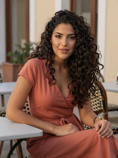 Giulia, 25, Italian woman at an outdoor cafe - meet Italian singles on Cdleusa