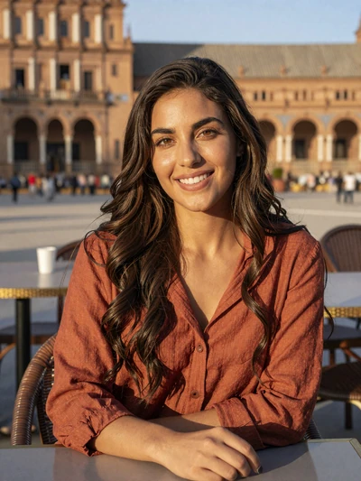 Lucia, 26, Spanish woman at a sunny plaza cafe - verified Spanish single on Cdleusa