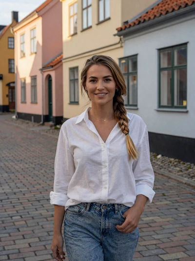 Sofie, 31, Danish woman on an Odense cobblestone street - verified European single on Cdleusa