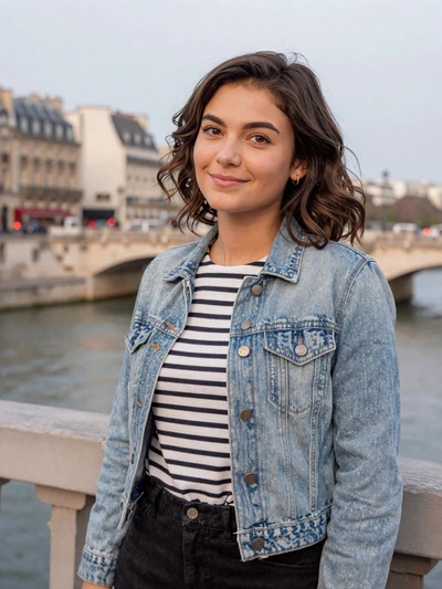Camille, 27, French woman on a Parisian bridge - verified French single on Cdleusa