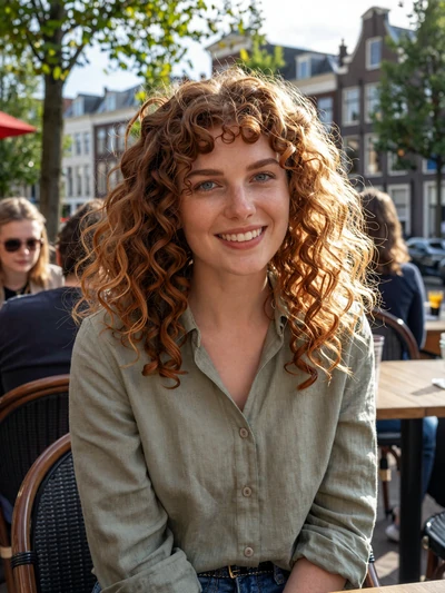 Fleur, 26, Dutch woman at a terrace cafe in The Hague - verified European single on Cdleusa
