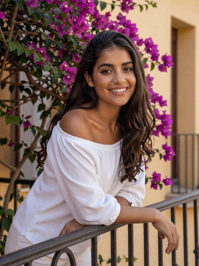 Clara, 26, Spanish woman on a balcony with flowers - Spanish single on Cdleusa dating platform