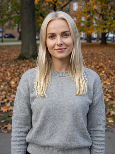 Freja, 29, Danish woman in a Copenhagen park - verified Danish single on Cdleusa dating platform