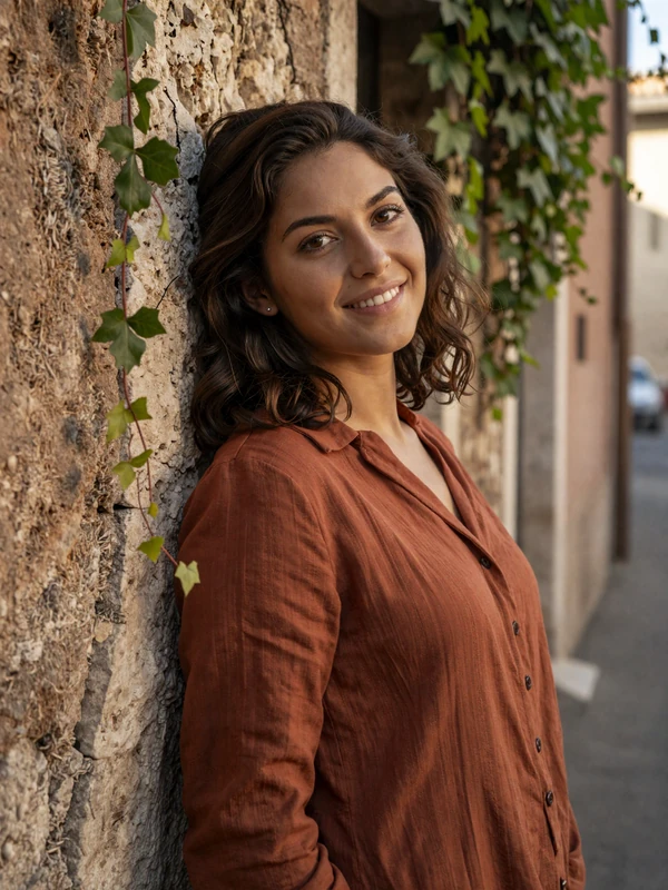 Valentina, 26, verified Italian woman in a Roman alley - safe online dating on Cdleusa