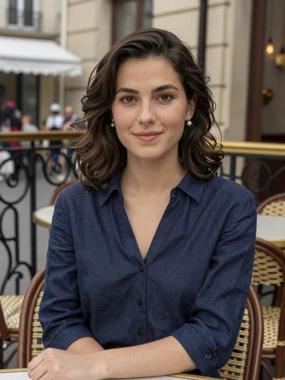 Camille, 27, French woman at a Paris cafe - European single on Cdleusa dating platform